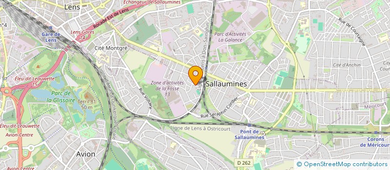 localisation de l'entreprise MONSIEUR ANTHONY ANSEUR  SALLAUMINES