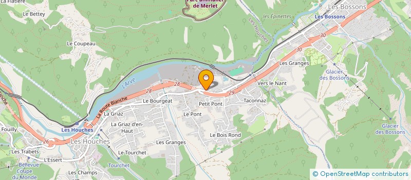 localisation de l'entreprise MONSIEUR ANTHONY ANTHONY JEAN  LES HOUCHES