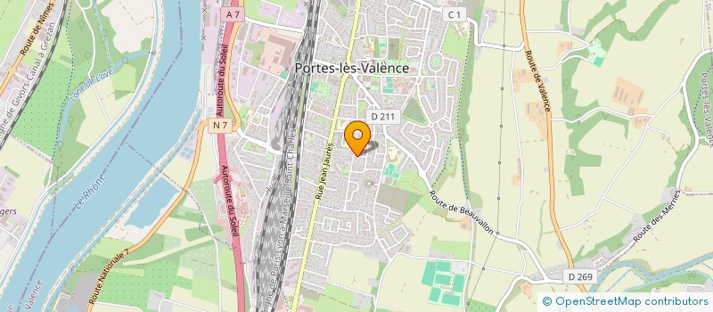 localisation de l'entreprise MONSIEUR ANTHONY AOUSTET à PORTES-LES-VALENCE