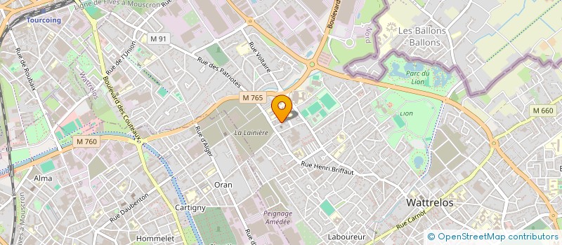 localisation de l'entreprise MONSIEUR ANTHONY ARAUJO  WATTRELOS