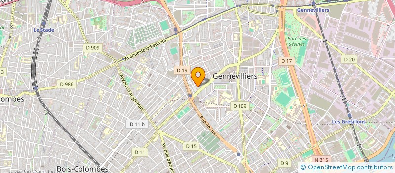 localisation de l'entreprise MONSIEUR ANTHONY ASSOR  GENNEVILLIERS