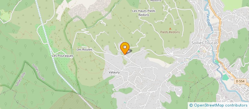 localisation de l'entreprise MONSIEUR ANTHONY ASTROLIGI  SOLLIES-TOUCAS