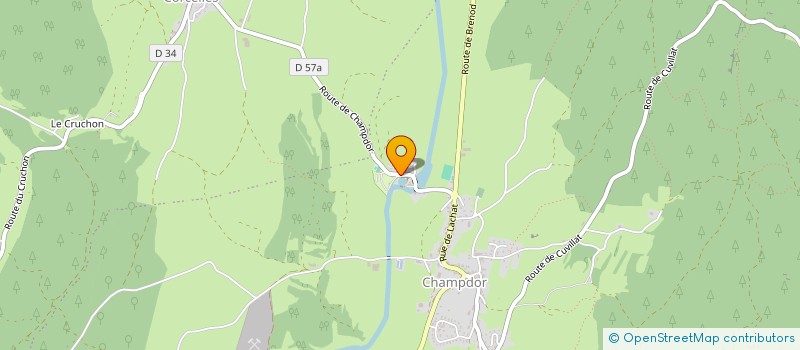 localisation de l'entreprise MONSIEUR ANTHONY AUBERT  CHAMPDOR-CORCELLES