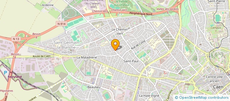 localisation de l'entreprise MONSIEUR ANTHONY AUBINE à CAEN