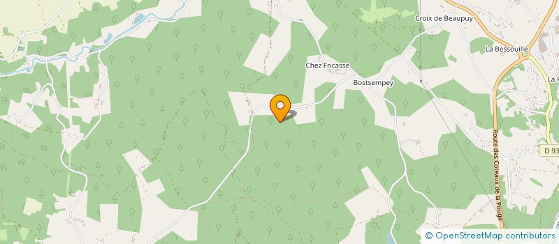 localisation de l'entreprise MONSIEUR ANTHONY AUBLANC  BOURDEILLES