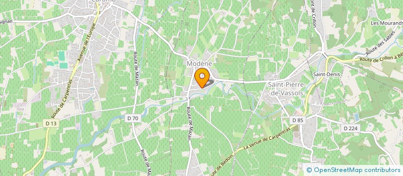 localisation de l'entreprise MONSIEUR ANTHONY AUDOLI  MODENE