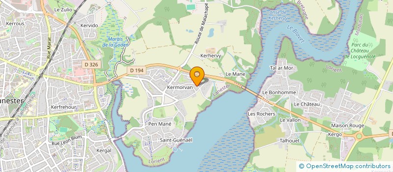 localisation de l'entreprise MONSIEUR ANTHONY AUDREN  LANESTER