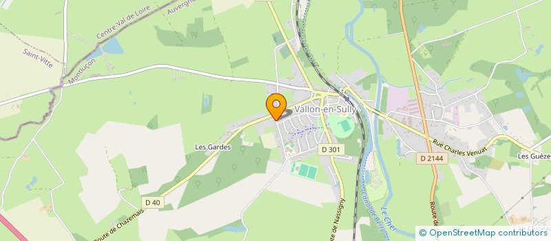 localisation de l'entreprise MONSIEUR ANTHONY AUFAUVRE à VALLON-EN-SULLY