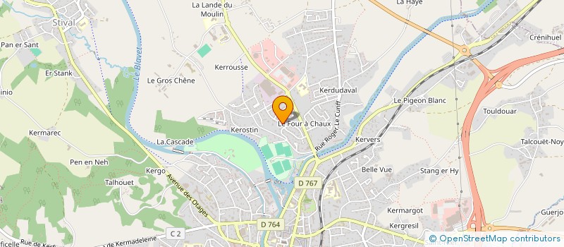 localisation de l'entreprise MONSIEUR ANTHONY AUFFRET  PONTIVY