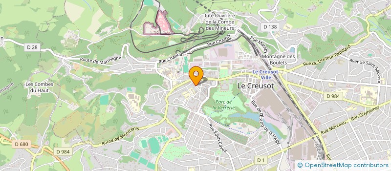 localisation de l'entreprise MONSIEUR ANTHONY AUXOUX à LE CREUSOT