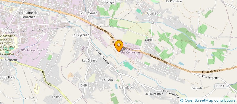 localisation de l'entreprise MONSIEUR ANTHONY AYMERIC à CAMBON