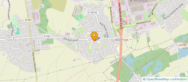 localisation de l'entreprise MONSIEUR ANTHONY BAILLET  DOUVRIN