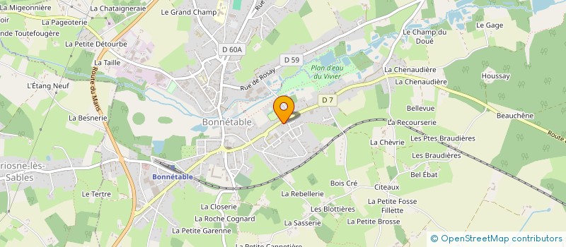 localisation de l'entreprise MONSIEUR ANTHONY BAILLOU  BONNETABLE