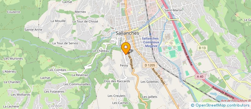 localisation de l'entreprise MONSIEUR ANTHONY BAIS  SALLANCHES