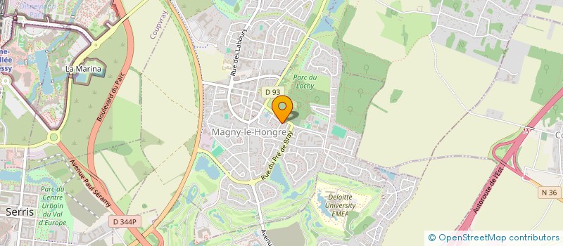 localisation de l'entreprise MONSIEUR ANTHONY BAMBURY  MAGNY-LE-HONGRE