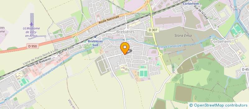 localisation de l'entreprise MONSIEUR ANTHONY BAR  BREBIERES