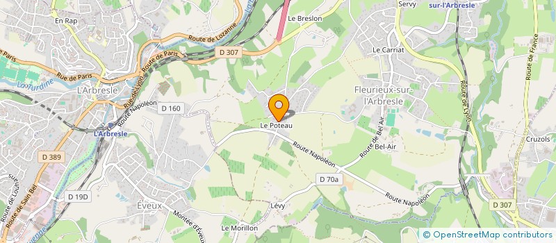 localisation de l'entreprise MONSIEUR ANTHONY BARBIER à FLEURIEUX-SUR-L'ARBRESLE