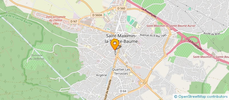 localisation de l'entreprise MONSIEUR ANTHONY BARON à SAINT-MAXIMIN-LA-SAINTE-BAUME