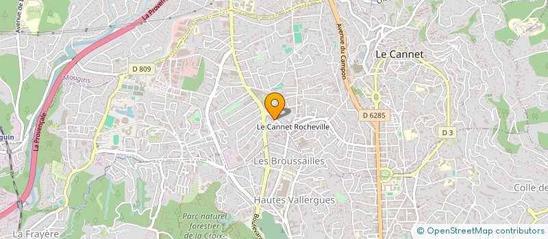 localisation de l'entreprise MONSIEUR ANTHONY BARONE  LE CANNET