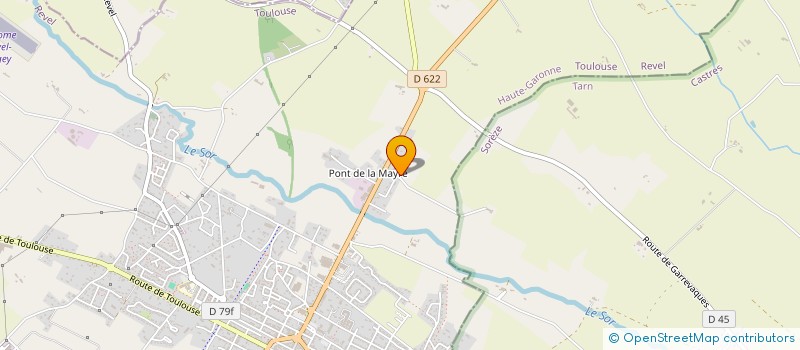 localisation de l'entreprise MONSIEUR ANTHONY BARRERE  REVEL