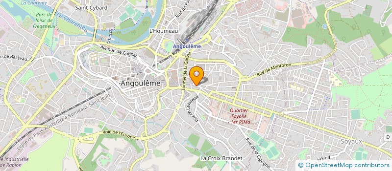 localisation de l'entreprise MONSIEUR ANTHONY BARRITAULT à ANGOULEME