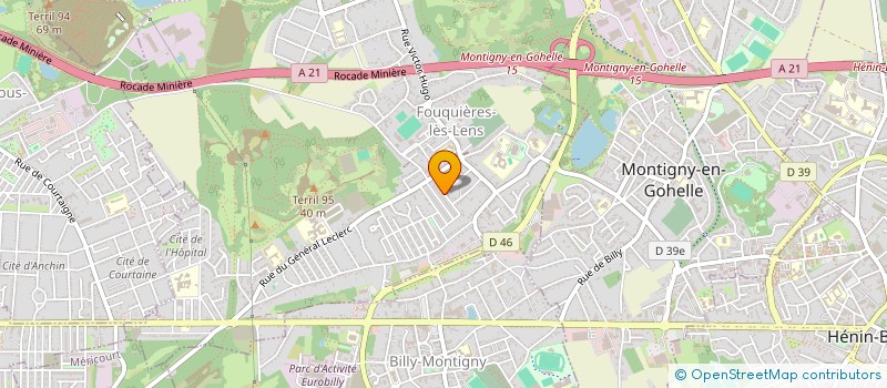 localisation de l'entreprise MONSIEUR ANTHONY BASSEZ  FOUQUIERES-LES-LENS