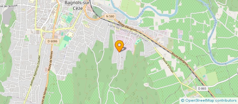 localisation de l'entreprise MONSIEUR ANTHONY BASTIEN  BAGNOLS-SUR-CEZE