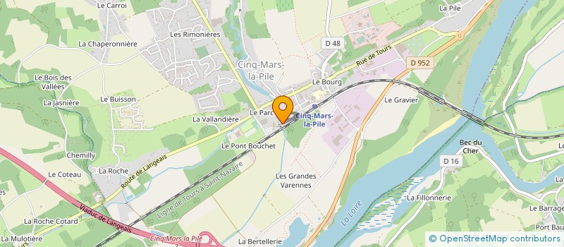 localisation de l'entreprise MONSIEUR ANTHONY BATISSE  CINQ-MARS-LA-PILE