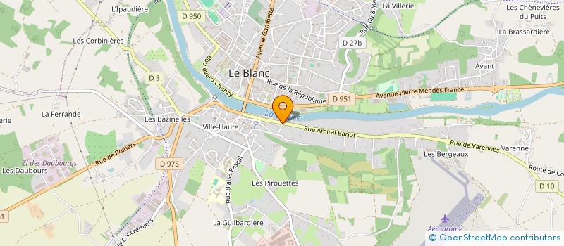 localisation de l'entreprise MONSIEUR ANTHONY BAUDU à LE BLANC