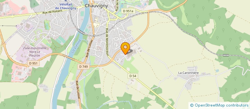 localisation de l'entreprise MONSIEUR ANTHONY BEAU  CHAUVIGNY