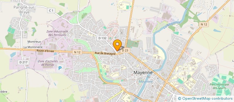 localisation de l'entreprise MONSIEUR ANTHONY BEAUCHER  MAYENNE