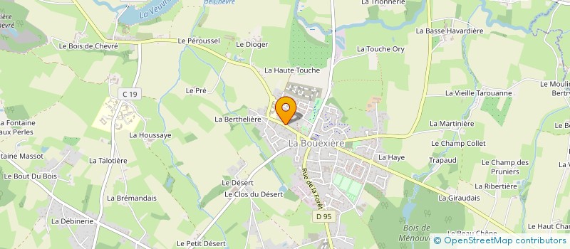 localisation de l'entreprise MONSIEUR ANTHONY BEAUDET  LA BOUEXIERE