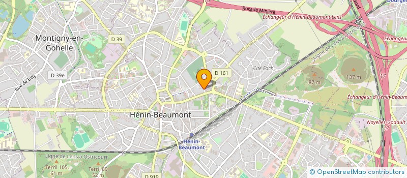 localisation de l'entreprise MONSIEUR ANTHONY BEAUMONT à HENIN-BEAUMONT