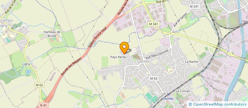 localisation de l'entreprise MONSIEUR ANTHONY BEGHIN  SANTES