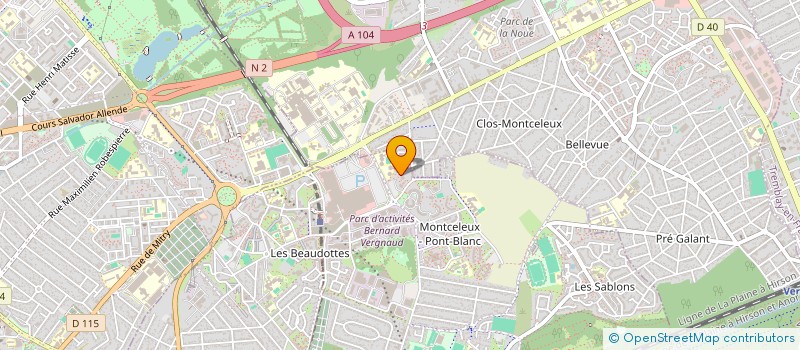 localisation de l'entreprise MONSIEUR ANTHONY BELHARET  SEVRAN