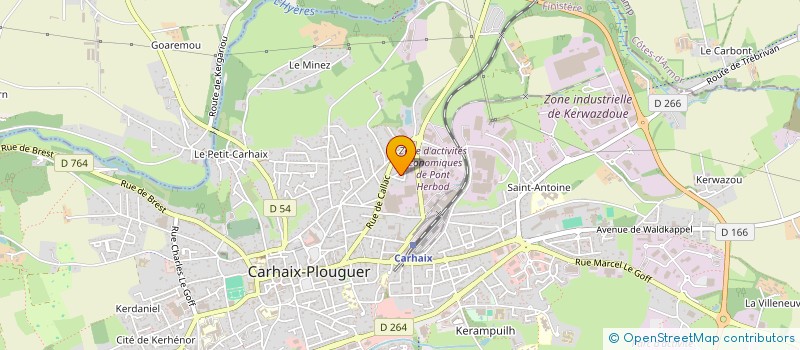 localisation de l'entreprise MONSIEUR ANTHONY BELLOCHE  CARHAIX PLOUGUER