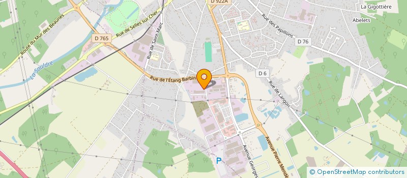 localisation de l'entreprise MONSIEUR ANTHONY BELLOCQ à ROMORANTIN-LANTHENAY