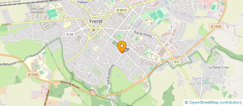 localisation de l'entreprise MONSIEUR ANTHONY BENARD à YVETOT