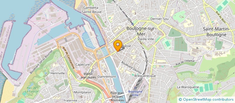 localisation de l'entreprise MONSIEUR ANTHONY BENARD  BOULOGNE-SUR-MER