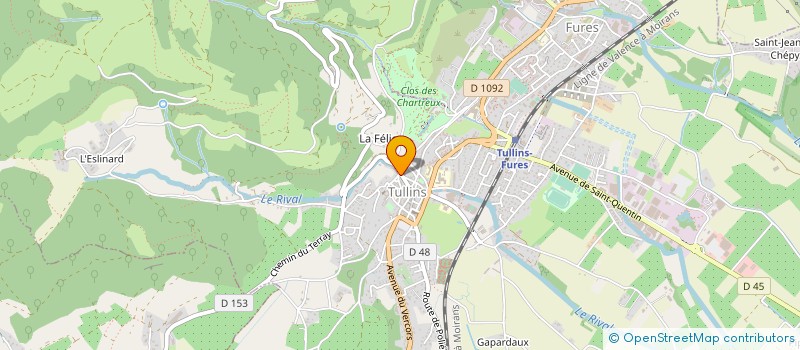 localisation de l'entreprise MONSIEUR ANTHONY BENCIVENGO  TULLINS