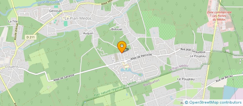 localisation de l'entreprise MONSIEUR ANTHONY BENE  LE PIAN-MEDOC