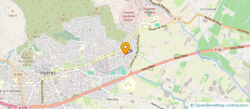 localisation de l'entreprise MONSIEUR ANTHONY BENMEKHLOUF  HYERES