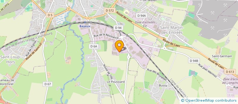 localisation de l'entreprise MONSIEUR ANTHONY BENOIST  BAYEUX