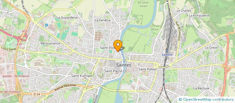 localisation de l'entreprise MONSIEUR ANTHONY BENOIT à SAINTES