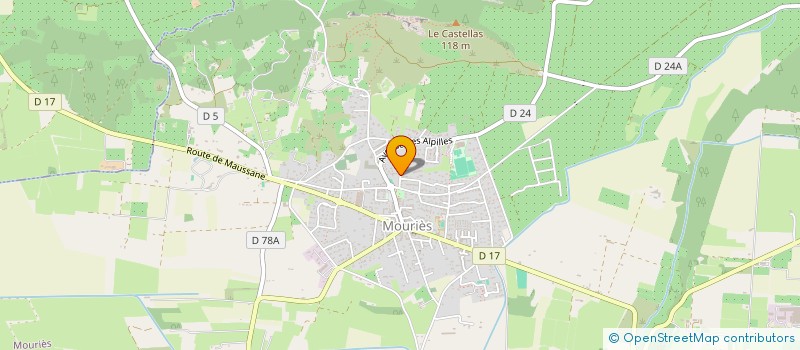 localisation de l'entreprise MONSIEUR ANTHONY BENOIT  MOURIES