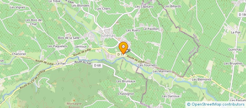 localisation de l'entreprise MONSIEUR ANTHONY BENOIT  JULIENAS