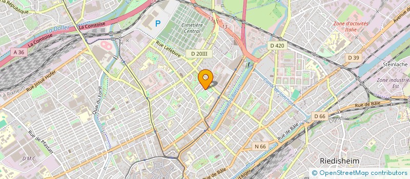 localisation de l'entreprise MONSIEUR ANTHONY BENTZINGER  MULHOUSE