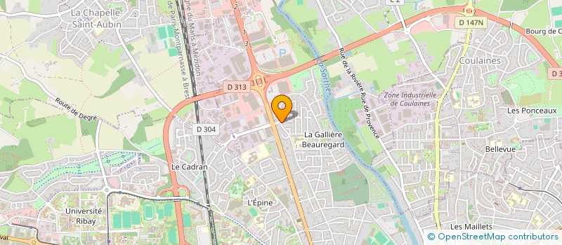 localisation de l'entreprise MONSIEUR ANTHONY BERCERON ANTHONY  LE MANS