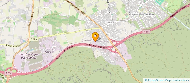 localisation de l'entreprise MONSIEUR ANTHONY BERGAMI  LE ROVE