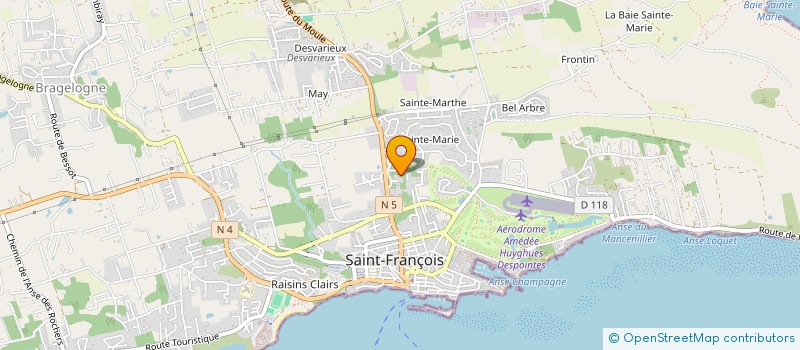 localisation de l'entreprise MONSIEUR ANTHONY BERNARD  SAINT-FRANCOIS